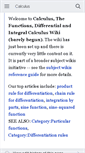 Mobile Screenshot of calculus.subwiki.org